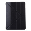 For iPad 10.2 2021 / 2020 / 2019 Silk Texture Horizontal Deformation Flip Leather Case with Holder(Black)