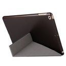 For iPad 10.2 2021 / 2020 / 2019 Silk Texture Horizontal Deformation Flip Leather Case with Holder(Black)
