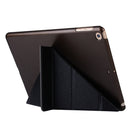 For iPad 10.2 2021 / 2020 / 2019 Silk Texture Horizontal Deformation Flip Leather Case with Holder(Black)