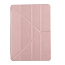 For iPad 10.2 2021 / 2020 / 2019 TPU Horizontal Deformation Flip Leather Case with Holder(Rose Red)