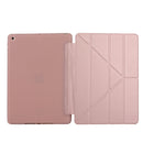 For iPad 10.2 2021 / 2020 / 2019 TPU Horizontal Deformation Flip Leather Case with Holder(Rose Red)