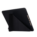For iPad 10.2 2021 / 2020 / 2019 TPU Horizontal Deformation Flip Leather Case with Holder(Black)