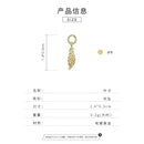 S925 Sterling Silver Silver Leaf Women Earrings