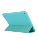 For iPad 10.2 2021 / 2020 / 2019 TPU Horizontal Flip Leather Case, with Three-folding Holder(Green)