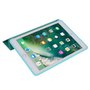 For iPad 10.2 2021 / 2020 / 2019 TPU Horizontal Flip Leather Case, with Three-folding Holder(Green)