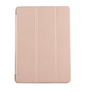 For iPad 10.2 2021 / 2020 / 2019 TPU Horizontal Flip Leather Case, with Three-folding Holder(Gold)