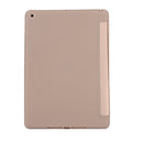 For iPad 10.2 2021 / 2020 / 2019 TPU Horizontal Flip Leather Case, with Three-folding Holder(Gold)