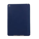For iPad 10.2 2021 / 2020 / 2019 TPU Horizontal Flip Leather Case, with Three-folding Holder(Blue)
