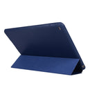 For iPad 10.2 2021 / 2020 / 2019 TPU Horizontal Flip Leather Case, with Three-folding Holder(Blue)