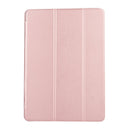 For iPad 10.2 2021 / 2020 / 2019 TPU Horizontal Flip Leather Case, with Three-folding Holder(Rose Gold)