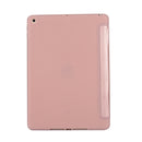 For iPad 10.2 2021 / 2020 / 2019 TPU Horizontal Flip Leather Case, with Three-folding Holder(Rose Gold)