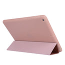For iPad 10.2 2021 / 2020 / 2019 TPU Horizontal Flip Leather Case, with Three-folding Holder(Rose Gold)