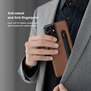 For Samsung Galaxy S21 Ultra 5G NILLKIN Aoge Series Shockproof Leather Case with Card Slot(Brown)