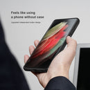 For Samsung Galaxy S21 Ultra 5G NILLKIN Aoge Series Shockproof Leather Case with Card Slot(Brown)