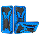 For Samsung Galaxy A02 Shockproof TPU + PC Protective Case with Holder(Blue)