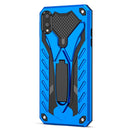 For Samsung Galaxy A02 Shockproof TPU + PC Protective Case with Holder(Blue)