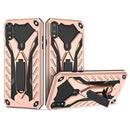 For Samsung Galaxy A02 Shockproof TPU + PC Protective Case with Holder(Rose Gold)