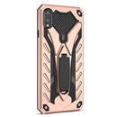 For Samsung Galaxy A02 Shockproof TPU + PC Protective Case with Holder(Rose Gold)