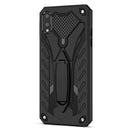 For Samsung Galaxy A02 Shockproof TPU + PC Protective Case with Holder(Black)