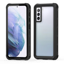 For Samsung Galaxy S21 5G RedPepper Transparent Dot Shockproof Waterproof PC + TPU Protective Case(Black)