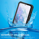 For Samsung Galaxy S21 5G RedPepper Transparent Dot Shockproof Waterproof PC + TPU Protective Case(Black)