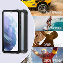 For Samsung Galaxy S21 5G RedPepper Transparent Dot Shockproof Waterproof PC + TPU Protective Case(Blue)