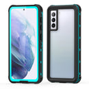 For Samsung Galaxy S21 5G RedPepper Transparent Dot Shockproof Waterproof PC + TPU Protective Case(Blue)