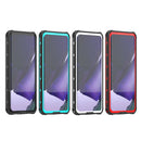 For Samsung Galaxy S21 Ultra 5G RedPepper Transparent Dot Shockproof Waterproof PC + TPU Protective Case(Black)