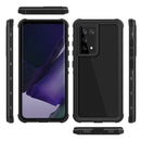For Samsung Galaxy S21 Ultra 5G RedPepper Transparent Dot Shockproof Waterproof PC + TPU Protective Case(Black)