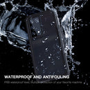For Samsung Galaxy S21 Ultra 5G RedPepper Transparent Dot Shockproof Waterproof PC + TPU Protective Case(Black)