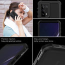 For Samsung Galaxy S21 Ultra 5G RedPepper Transparent Dot Shockproof Waterproof PC + TPU Protective Case(Black)