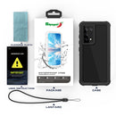 For Samsung Galaxy S21 Ultra 5G RedPepper Transparent Dot Shockproof Waterproof PC + TPU Protective Case(Black)