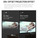 T10 1920x1080P 3600 Lumens Portable Home Theater LED HD Digital Projector, Android Version(Black)
