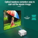 T10 1920x1080P 3600 Lumens Portable Home Theater LED HD Digital Projector, Android Version(Black)