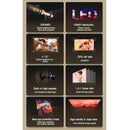 T10 1920x1080P 3600 Lumens Portable Home Theater LED HD Digital Projector, Android Version(Black)