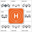 STARTRC 1109143 50cm Portable Drone Universal Foldable Square Parking Apron Landing Pad for DJI FPV / mini 2 / Mavic Air 2 / Air 2S(Orange+Blue)