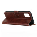 For Motorola Moto Edge S / G100 Retro Crazy Horse Texture Horizontal Flip Leather Case with Holder & Card Slots & Photo Frame & Wallet(Brown)