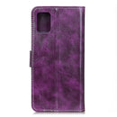 For Motorola Moto Edge S / G100 Retro Crazy Horse Texture Horizontal Flip Leather Case with Holder & Card Slots & Photo Frame & Wallet(Purple)