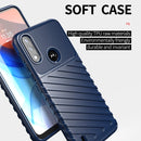 For Motorola Moto E7 Power Thunderbolt Shockproof TPU Protective Soft Case(Blue)