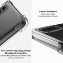 For HTC Desire 21 Pro 5G IMAK All Coverage Shockproof Airbag TPU Case(Transparent Black)