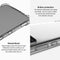 For HTC Desire 21 Pro 5G IMAK All Coverage Shockproof Airbag TPU Case(Transparent Black)