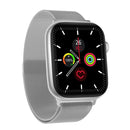 DW35PRO 1.75 inch Color Screen IPX7 Waterproof Smart Watch, Support Bluetooth Answer & Reject / Sleep Monitoring / Heart Rate Monitoring, Style: Steel Strap(Silver)