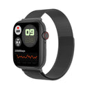 DW35PRO 1.75 inch Color Screen IPX7 Waterproof Smart Watch, Support Bluetooth Answer & Reject / Sleep Monitoring / Heart Rate Monitoring, Style: Steel Strap(Black)