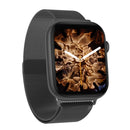 DW35PRO 1.75 inch Color Screen IPX7 Waterproof Smart Watch, Support Bluetooth Answer & Reject / Sleep Monitoring / Heart Rate Monitoring, Style: Steel Strap(Black)