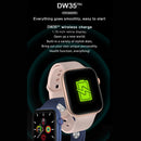 DW35PRO 1.75 inch Color Screen IPX7 Waterproof Smart Watch, Support Bluetooth Answer & Reject / Sleep Monitoring / Heart Rate Monitoring, Style: Steel Strap(Black)