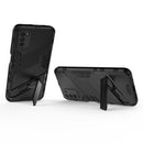 For Xiaomi Poco M3 Punk Armor 2 in 1 PC + TPU Shockproof Case with Invisible Holder(Light Red)