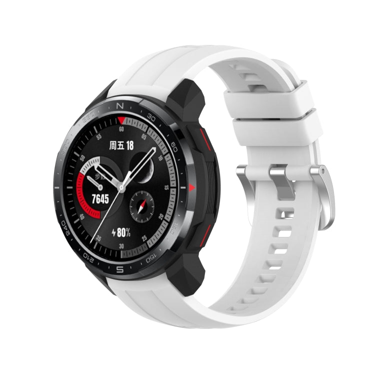 For Huawei Honor Watch GS Pro Silicone Watch Band, Size: One Size(White)
