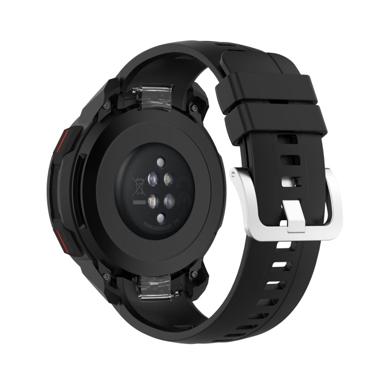 For Huawei Honor Watch GS Pro Silicone Watch Band, Size: One Size(Black)