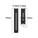 For Huawei Honor Watch GS Pro Silicone Watch Band, Size: One Size(Black)