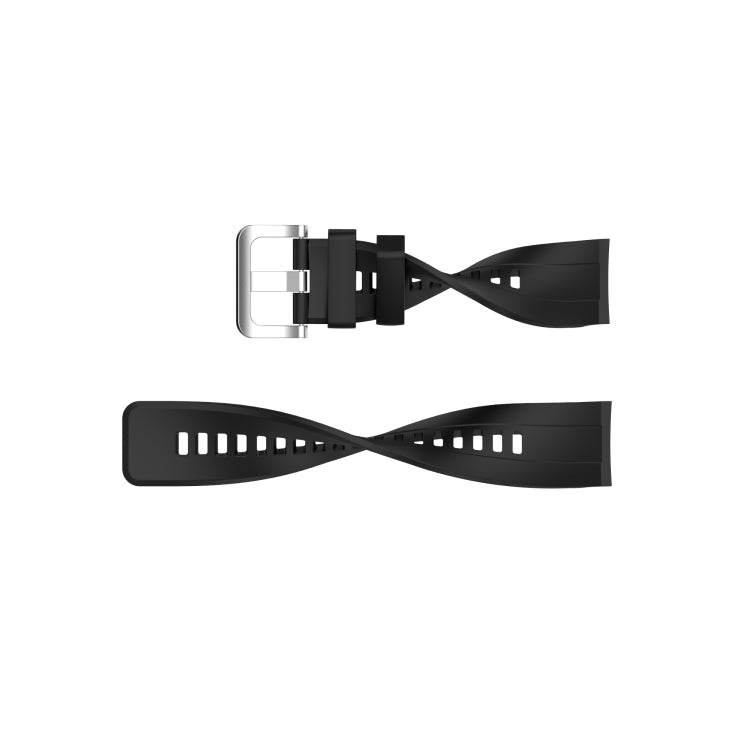 For Huawei Honor Watch GS Pro Silicone Watch Band, Size: One Size(Black)
